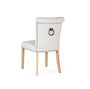 GINER Y COLOMER Lote de 2 sillas de tela y madera beige